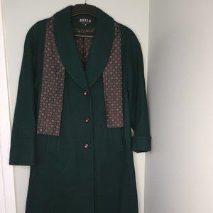 Jofeld Wool Vintage Emerald Green Pea coat
